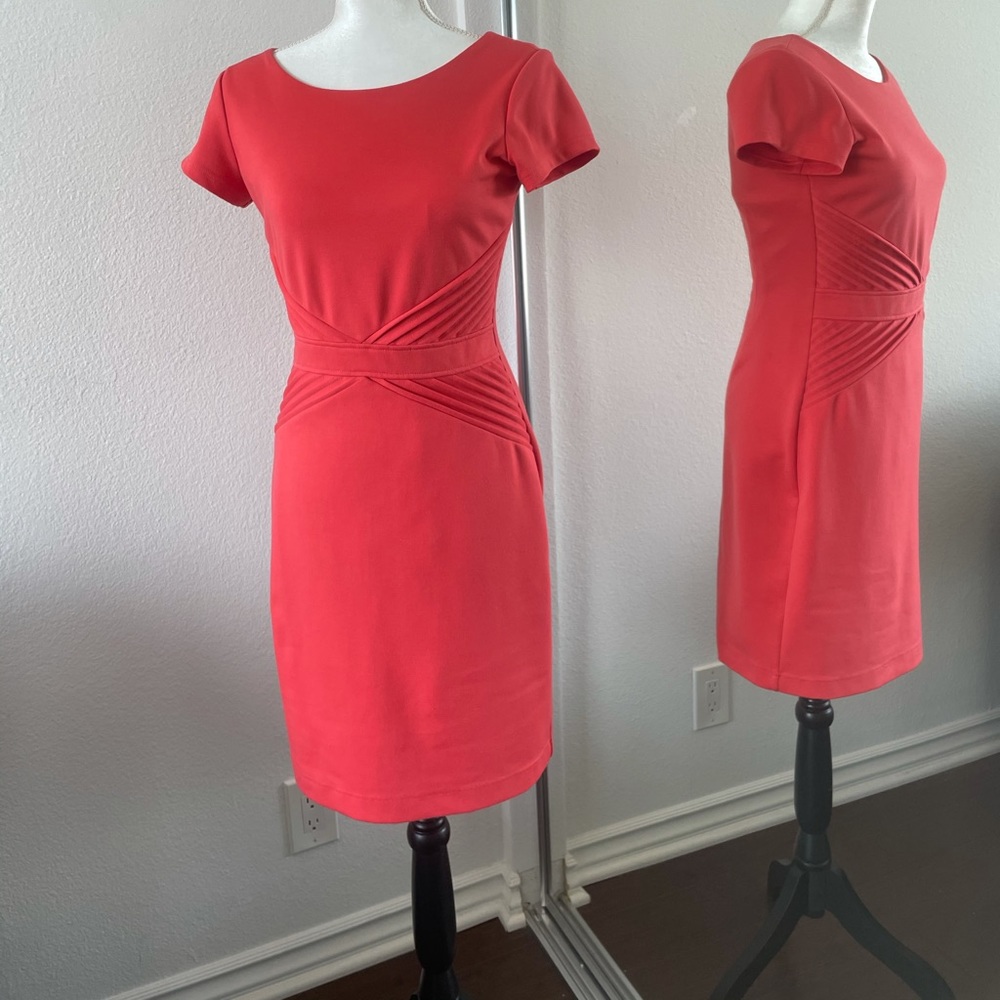 Ellen Tracy orange dress